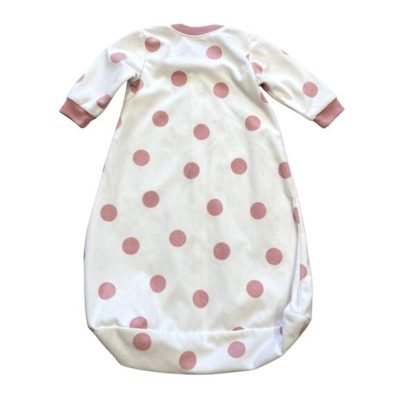 Carters Baby Girl Fleece Sleep Bag Lot of 2 Size 3-6M Floral & Bunny Pink/White - Picture 5 of 6